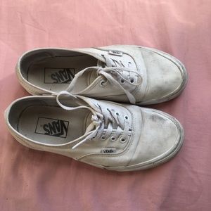 White authentic vans